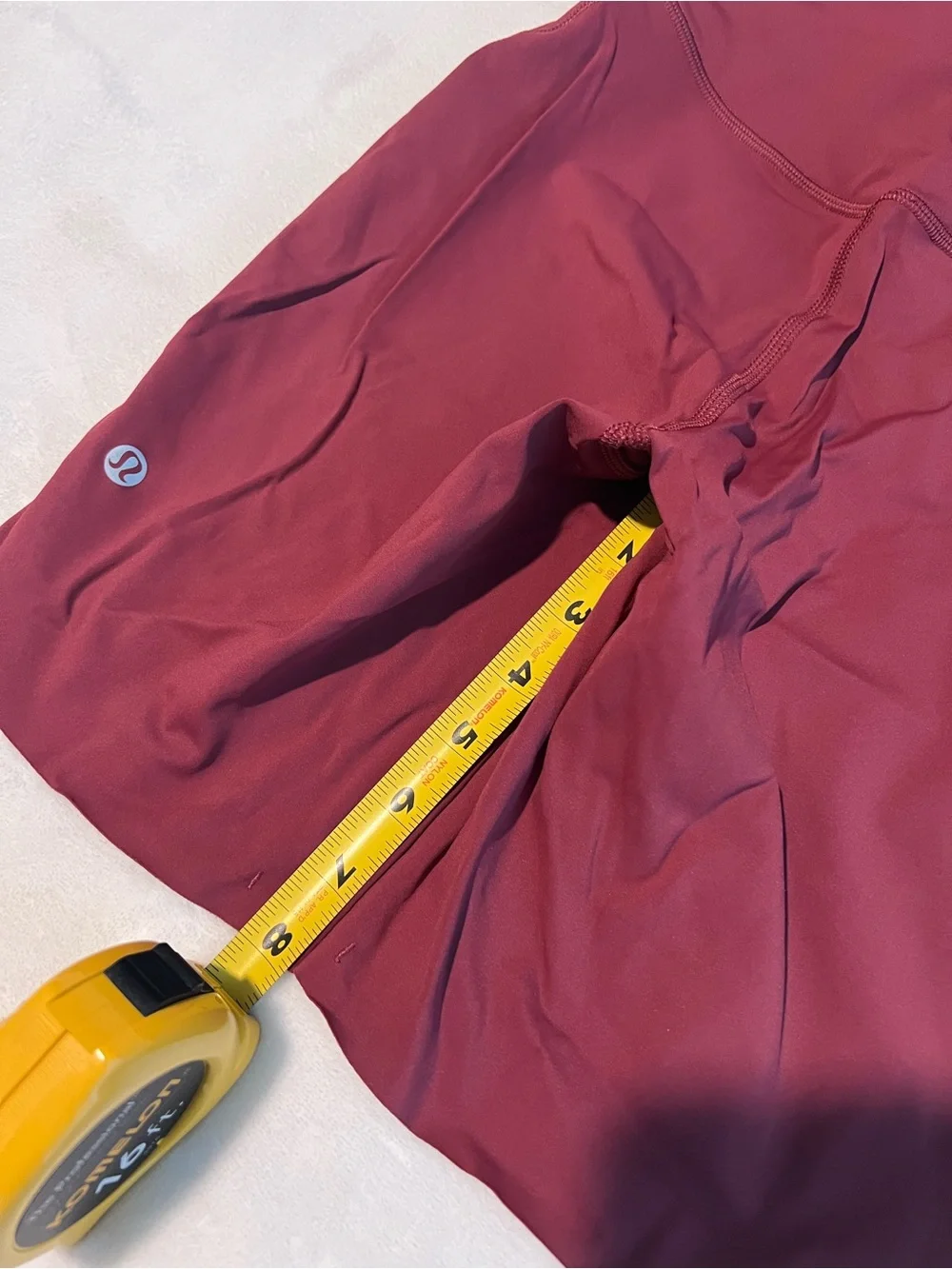 Maroon biker shorts - Picture 4 of 4